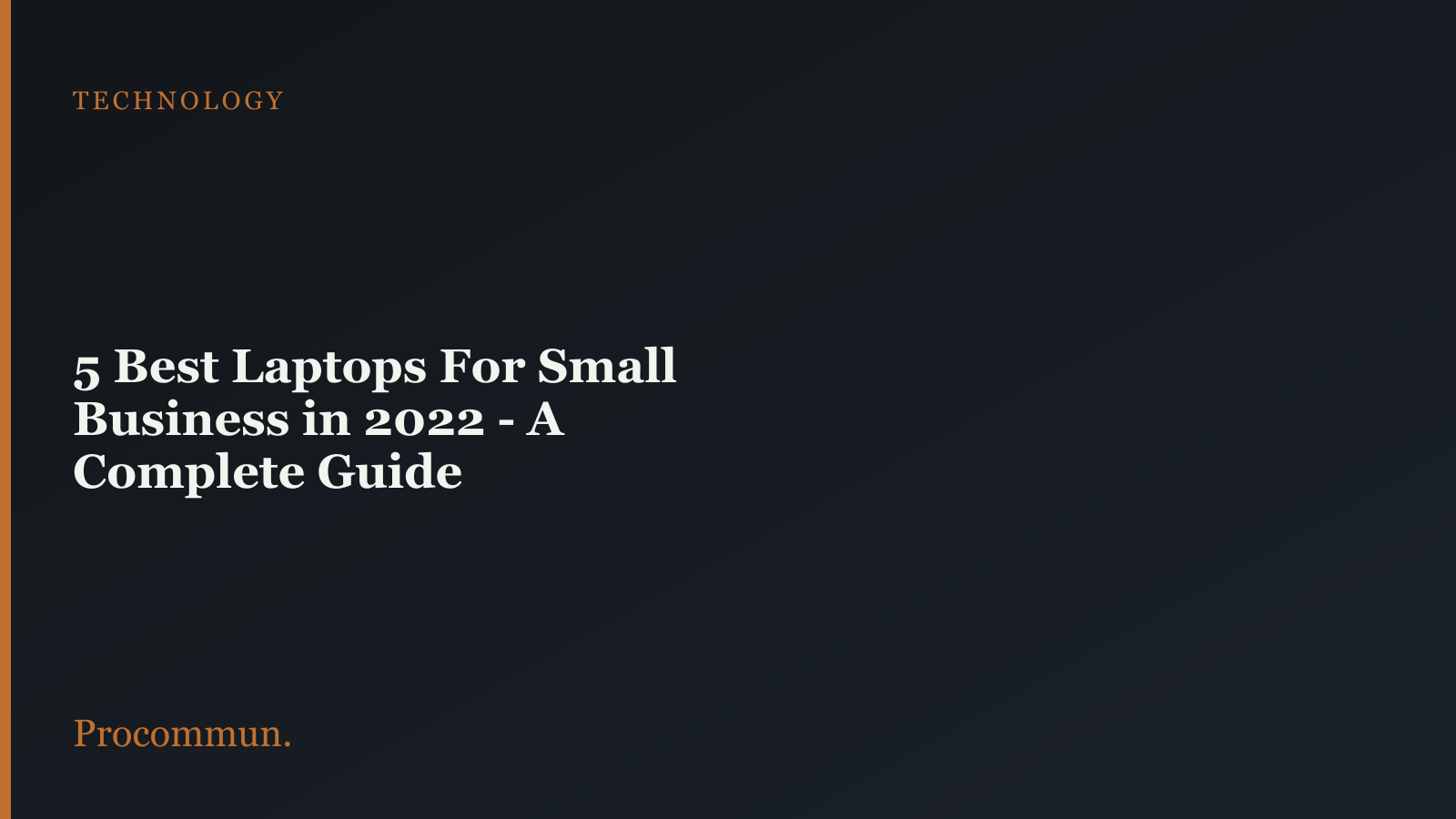 Best Laptop for small business featured image