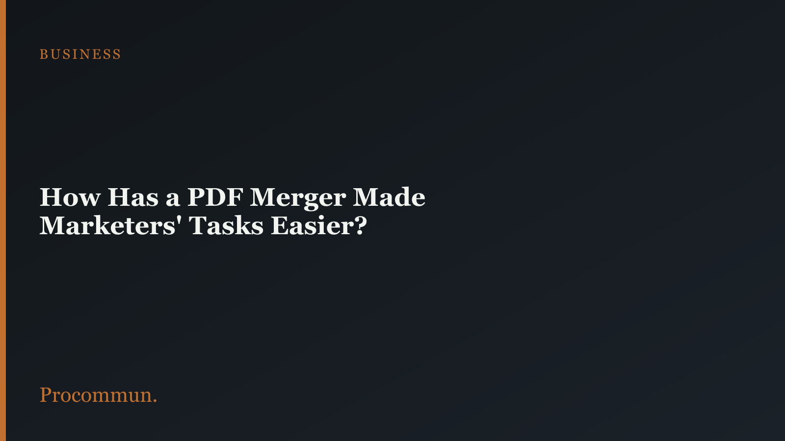 PDF Merger Procommun Blog Featured Image