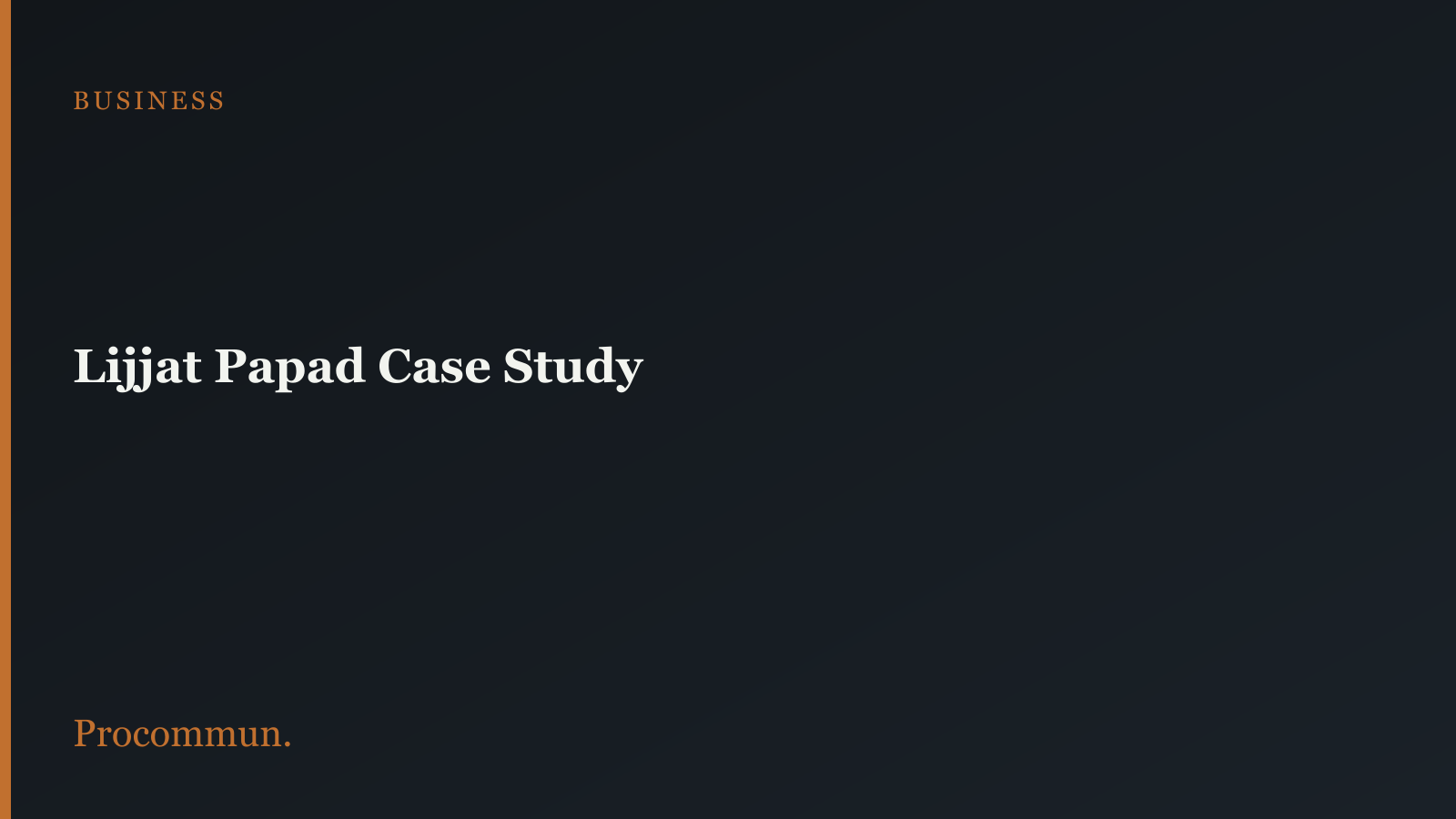 Lijjat Papad Case Study featured image