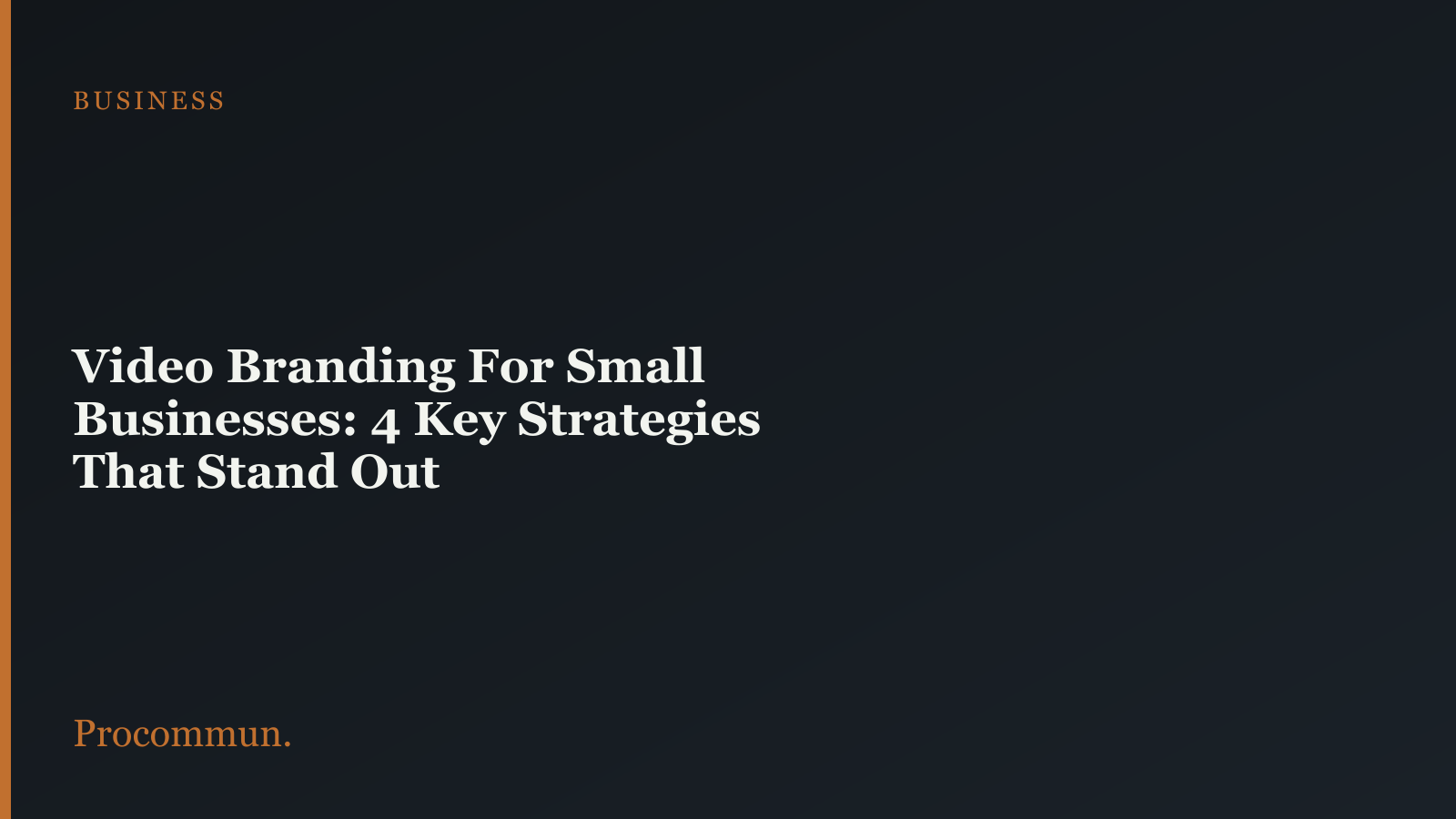 Video Branding