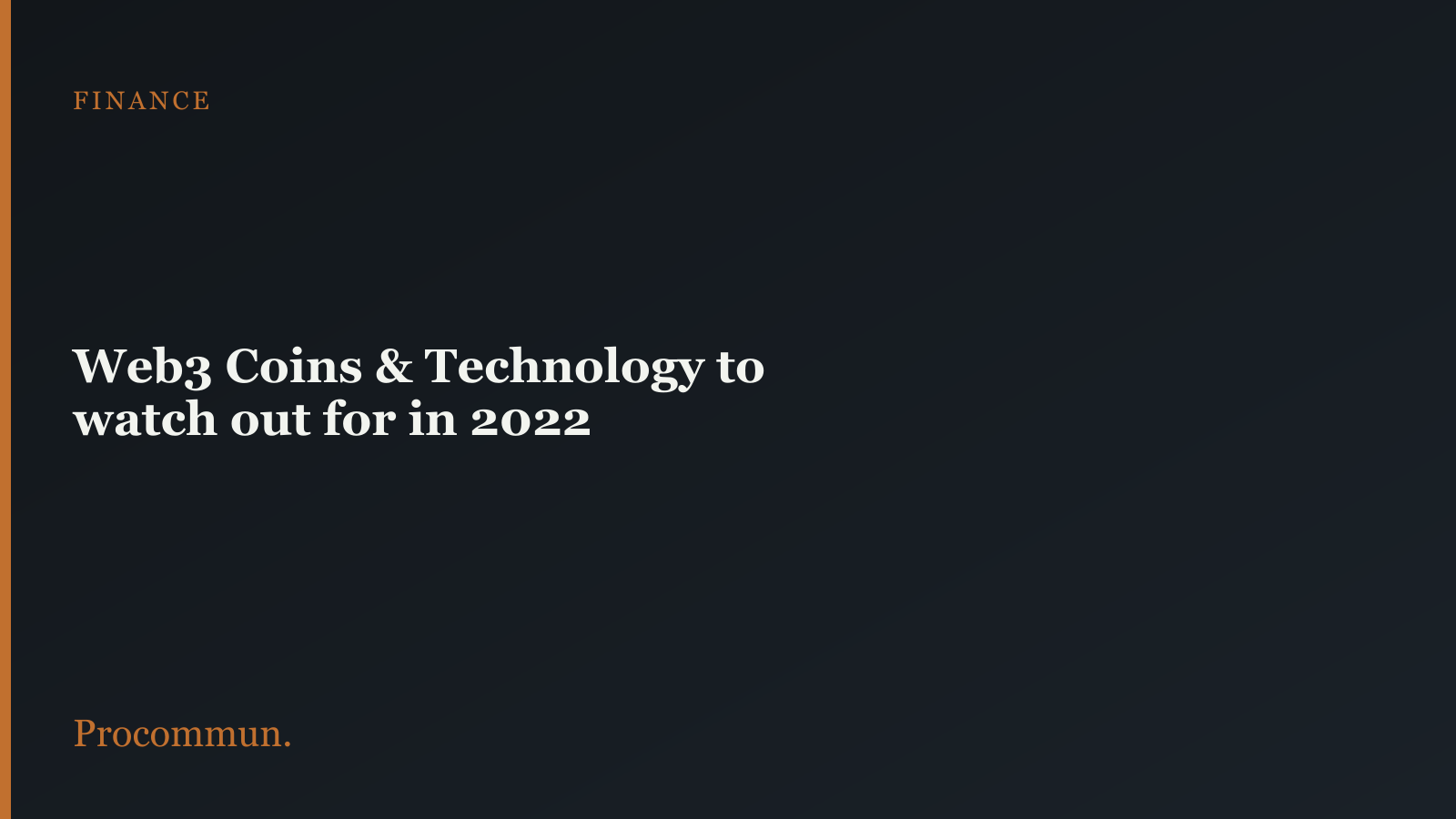 Web 3 coins to watch out in 2022 - featured image